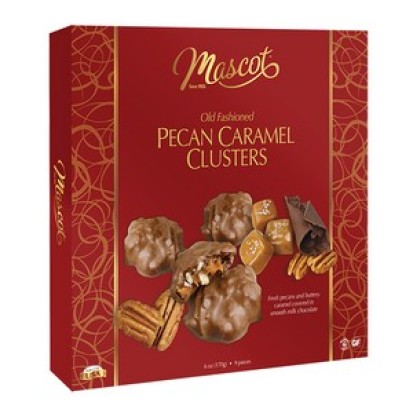 Mascot Milk Chocolate Pecan Clusters (case)