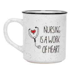 Nursing is a Work of Heart Mug