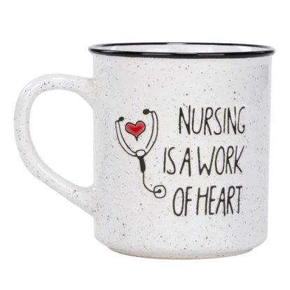 Nursing is a Work of Heart Mug